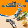 FreshDcart 3 in 1 Cleaning Brush Water Bottle Cleaning Brush Mini U Shaped Silicone Cup Brush Multi-Function Cleaning Brush for Milk, Water Bottle (Pack of 1) view 3
