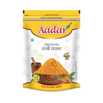 Aadar 100% Pure Turmeric Powder 200g - Powdered Haldi, Immunity Booster, Natural Color and Aroma, No Added Preservatives