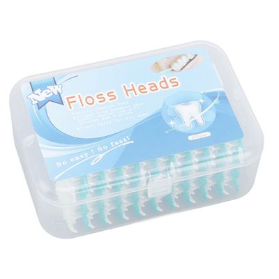 KTM Healthcare Soft Interdental Brush, 200pcs Silicone Head Safe Floss Toothpick Brush Portable Plaque Removal with Case for Travel for Oral Care Mint Green |