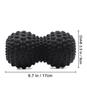 KITWILD Peanut Massage Ball, Double Lacrosse Massage Roller Ball for Deep Tissue Muscle Massage, Physical Therapy, Myofascial Release, Muscle Knots, and Yoga Therapy (Black) view 2