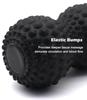 KITWILD Peanut Massage Ball, Double Lacrosse Massage Roller Ball for Deep Tissue Muscle Massage, Physical Therapy, Myofascial Release, Muscle Knots, and Yoga Therapy (Black) view 4