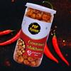 Popfusion Flavoured and Roasted Gourmet Makhana/Fox Nuts- Exotic Peri Peri,Low Fat Snacks with Airtight Glass Jar - Pack of 4 (70gms Each) (Pack of 4) view 2