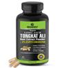 GREENDORSE Organic Tongkat Ali Extract Capsules | 2% Eurycomanone by HPTLC | Enhanced T level, Stamina and Stress tolerance, Veg Capsules-60 view 1