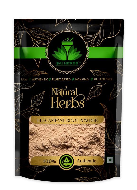 SAI HERBS Elecampane Root Extract Powder - Inula Helenium Extract Powder - Horseheal Extract Powder - Yellow Starwort Extract Powder - Pure & Natural (500 Grams)