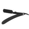 NavaFresh Basics Straight, Multifunctional Safe Practical Folding Handle for Haircutting for Barber for Men for Beard Shaving Eyebrow Shaping(Electroplating black) view 1