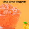 Cravez Orange Candy Narangi Santra Goli - 500G Popping Candies (Approx 130 Piece) | Nagpur's Special Orange Fruit Toffee | No Preservative | No Harmful Flavour | Nostalgic Candy For All Age |Premium Zipper Pouch view 3