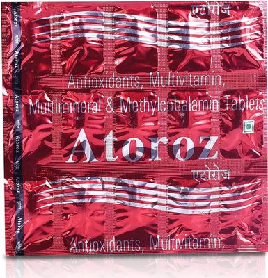 ATOROZ Antioxidant, Multivitamin, Multimineral & Cyanocobalamin Tablets -150 Tablets for Men and Women (Pack of 10) | Daily Health & Immunity Support