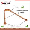 Nurpi copper zig zag design tongue cleaner for bad breath Fresh Breath & Bacteria Removal Improves Taste for Men and Women - (Pack of 3) view 2
