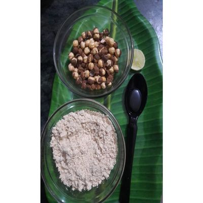 90's MILL Kamarupa Satu chickpeas Sattu Roasted Bengal gram Satua|Hand Ground Chana Sattu|(chickpeas) Flour/Atta/Sattu/Bhuna Chana Sattu|Cholar Sattu/Chatu|High-fiber flour-1440g(pac 3x 480g)