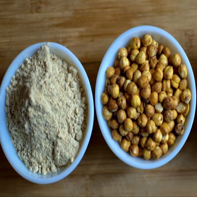 90's MILL Roasted Chhana/Bengal Gram Chana Sattu/Roasted Garbanzo Sattu Powder Atta/Cooling summer drink|Traditional Indian Beverage/Digestive Chana Sattu-960g(pac 2x 480g)