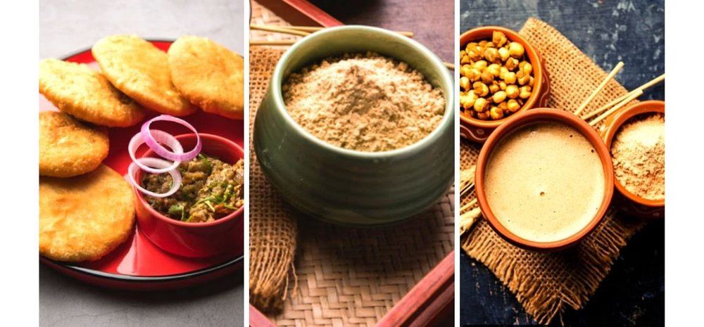90's MILL Lucknowi Kadale hittu/Chane ka Sattu/Chana Sattu|Sattu ka Atta|Satuani/Shattu/Sattuka|Sattuvita/Chattu/Traditional Cooling Summer Drink/Rich Fiber Sattu Atta-720g(pac 3x 240g)