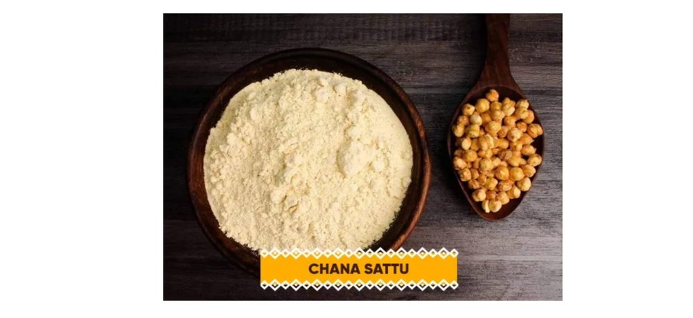90's MILL Calcutta Bangal Gram Sattu Flour (Bhuje Chane ka atta) Pure Roasted Gram Flour, Homemade Sattu (roasted chickpeas Flour/cholar chatu)Healthy Immunity builder Channa Sattoo-4900g(pac 5x 980g)