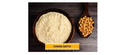 90's MILL Calcutta Bangal Gram Sattu Flour (Bhuje Chane ka atta) Pure Roasted Gram Flour, Homemade Sattu (roasted chickpeas Flour/cholar chatu)Healthy Immunity builder Channa Sattoo-2880g(pac 6x 480g)