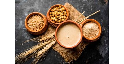 90's MILL Natural Fresh Chana Sattu/Sattoo|Sattu Powder/Atta|Gluten Free | No Additives or Preservatives | 100% Natural | Nutritious Food For Strength & Fitness | Bihar's Pride-2980g