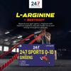 247 NUTRITION Sports Q-10 L-Arginine plus Ginseng with Beet Root Extract, Supports Endurance & Optimizes Workouts | Muscle Building Amino Acid | Build Strength & Endurance (120 Capsules) view 2