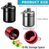 HANNEA 3PCS Mini Aluminum Keychain Medication Pill Box, Waterproof Mini Metal Pill Holder Medicine Bottle for Outdoor, Travel, Camping, Style A view 2