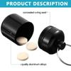 HANNEA 3PCS Mini Aluminum Keychain Medication Pill Box, Waterproof Mini Metal Pill Holder Medicine Bottle for Outdoor, Travel, Camping, Style A view 3