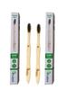 BAMBOO HAAT Organic Bamboo Wooden Toothbrush for Women & Men with Charcoal Soft Bristles | Biodegradable | Anti-Bacterial | Eco-friendly | Natural (Pack of 2) view 1