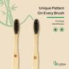 BAMBOO HAAT Organic Bamboo Wooden Toothbrush for Women & Men with Charcoal Soft Bristles | Biodegradable | Anti-Bacterial | Eco-friendly | Natural (Pack of 2) view 3