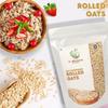 M.BHAVANI Rolled Oats (1kg) | High Protein | with Beta Glucan Fiber | Cholesterol Management | Naturally Gluten Free | Clean Nutrition | 100% Natural (Pack of 2) view 4