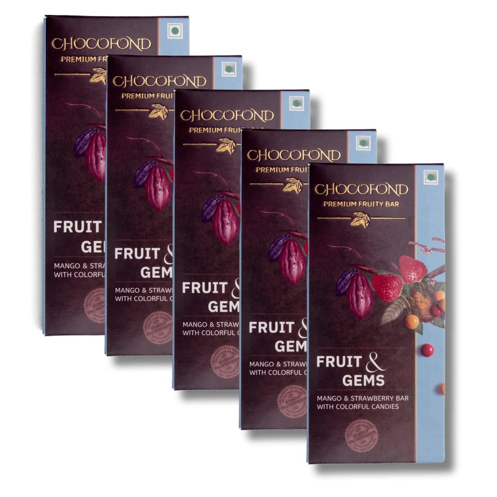 Fruit & Gems - Colorful Candy Bar (Pack of 5)