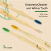 BAMBOO HAAT Organic Bamboo Wooden Toothbrush for Adult Women & Men with Coloured Soft Bristles | Biodegradable | Anti-Bacterial | Natural Eco-friendly (Pack of 2 + 1 Tongue Cleaner) view 4