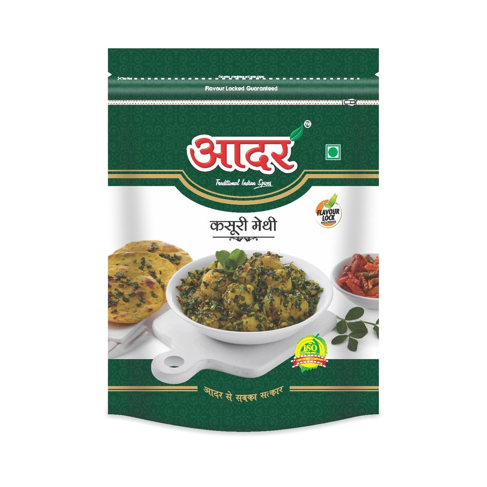 Aadar Spices Daily Spice Combo - Kasoori Methi 50g Aromatic Dried Fenugreek Leaves for Puri, Pratha, Muthies, Curries & Vegetable, Condiment Rich In Iron, No Added Preservatives