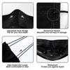 Apophis Surgical Mask Pack Of 50 Pieces Disposable Masks 3 Ply Layer With Nose Clip Meltblown Ultrasonic Use And Throw Masks Certified by CE ISO GMP Best for Men Women(50 Black) (50, Black) view 4