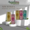 BAMBOO WIPES | Reusable & Washable Printed Non Woven Kitchen Towel Tissue Roll| Combo Of 2 Rolls (160 Pulls)| absorbent view 2