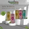 BAMBOO WIPES | Reusable & Washable Printed Non Woven Kitchen Towel Tissue Roll| Combo Of 2 Rolls (160 Pulls)| absorbent view 3