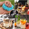 Nutabevr Set of 8 Ice Cubes, Stainless Steel, 304 Stainless Steel, Reusable Whisky Stones Set + Clips, Frozen Ice Cubes for Wine, Vodka, Liquor, Drink Juice or Lemonade view 2
