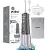 Perfora Power Dental Water Flosser - 300ml | 2 Year Warranty | 8 Water Pressure Settings & 2 Nozzles, 1500mAh Battery | Rechargeable Dental Floss for Teeth Oral Care, IPX7 Waterproof (Grey) view 1