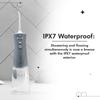 Perfora Power Dental Water Flosser - 300ml | 2 Year Warranty | 8 Water Pressure Settings & 2 Nozzles, 1500mAh Battery | Rechargeable Dental Floss for Teeth Oral Care, IPX7 Waterproof (Grey) view 3