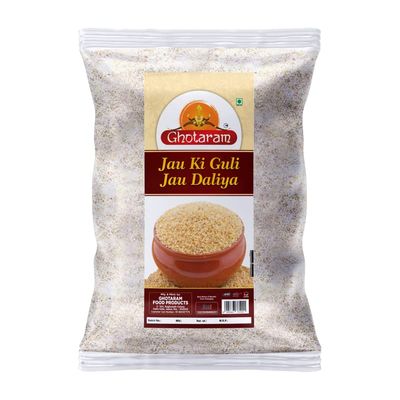 Ghotaram Organics Jau Ka Dalia/Guli | Barley Dalia | Organic Dalia Barli Arisi | JAU GULI DALIYA | JAU KA DALIYA | BARLEY DALIYA (PORRIDGE) | Barley Porridge | Barley Dalia | Jau Ki Guli -4980g