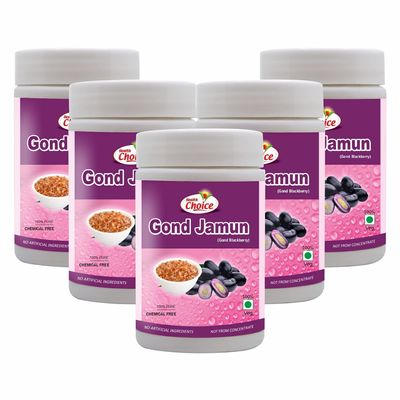 Health Choice Gond Jamun 100% Pure & Natural Ayurvedic Gond (Indian Black Berry Gum) | 120g (Pack of 5)