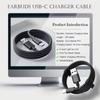 LIAUBN Bluetooth Headphones Charger Cable for MOVSSOU E7,SE8, DOQAUS, HROEENOI, KVIDIO, BERIBES, Tuitager, Uliptz, INFURTURE, iClever BTH12 Headphones, Bluetooth Headphones Over Ear USB C Charger view 4