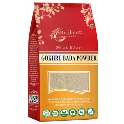 Brijbooti Gokhru Bada Powder Churan - 250 Gr | Tribulus Terrestris Powder | Gokshru Powder- Large Caltrops