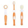Aplam Chaplam Toothbrush Oral Care 360 Baby Silicone Kids Tooth Cleaner Infant Toothbrush for Cleaning Brush (Orange) view 1