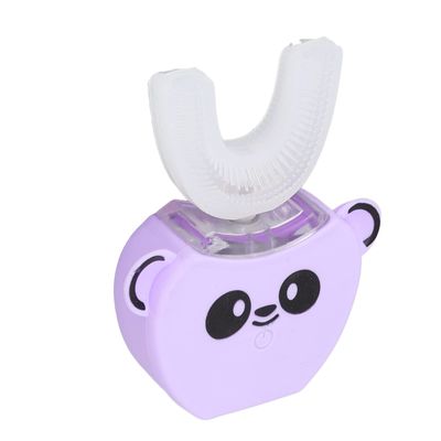 woshow Kids Automatic Electric Toothbrush, Silicon Smart U Type Mouth Cleaner Minimalist Rechargeable For Teeth Whitening (Purple), 1 Piece