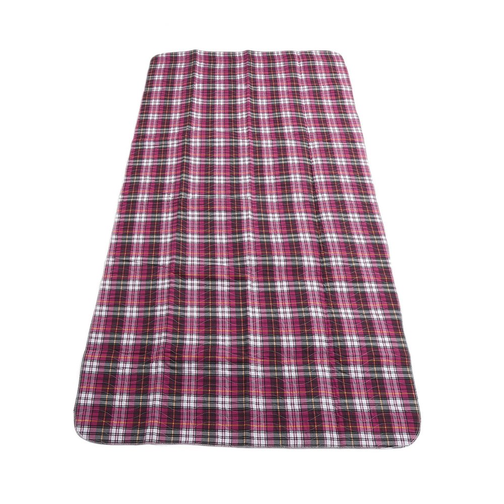 Incontinence Bed Pad, Washable Underpad Heavy Absorbency Purple Plaid Breathable for Car (60*90)