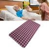 Incontinence Bed Pad, Washable Underpad Heavy Absorbency Purple Plaid Breathable for Car (60*90) view 3