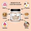 Organic and Pure Oragnic And Pure Castor Sugar|Bura Sugar Powder|Desi Shakkar Burada|Chini Ka Bura|Crushed Sugar(For Baking Laddu)300G Jar view 4