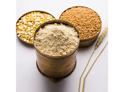 90's MILL Organics Sattu Powder | Gluten Free Roasted Black Chana Flour | 100% Natural Chana Sattu Atta with High Fiber | Sattu Drink Powder- 5960g(pac 2x 2980g)|Roasted Chickpeas Flour Sattu