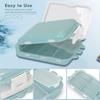 Cannagenix Daily Pill Organizer, Weekly Pill Box, Portable Pill Dispenser, Large Travel Pill Case for Vitamin, Medicine, Fish Oil/Supplements Flip Design 8 Compartments (Multi Colors) view 2