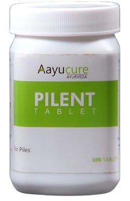 Aayucure Pilent Tablets 100 Tablet Natural Support for Piles | Help in Piles Treatment
