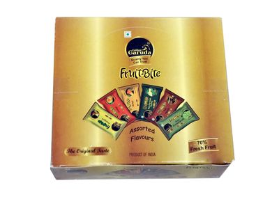 Golden Garuda Assorted fruit Bars (6 Flavours) Fruit Bite For Kids Pack Of 40