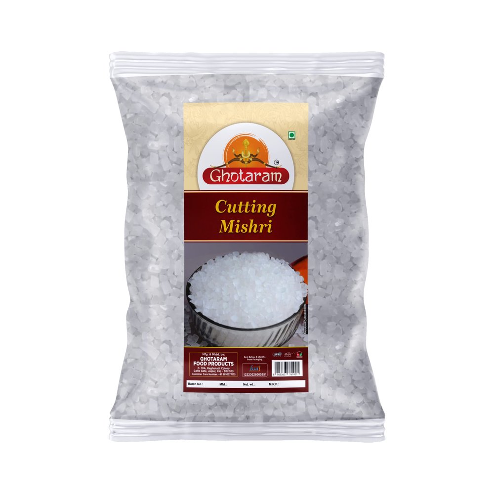 Ghotaram Classic Mishri | Cutting Mishri | Sweet Sugar Crystal | Crystel Clear Sugar Candy Balls/Cutting Mishri/Diamond Prasad Mishri | Sugar Diamond Fresh (Mishri Dana)-1980g