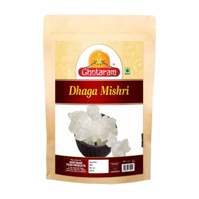 Ghotaram Khadi Sakhar Mishri | Rock Candy | Kallu Sakkare | Sita Khanda | Sharkara Sharakara | Dhaga Mishri | Thread Rock Crystal Sugar Mishri Rich in Vitamins-980g