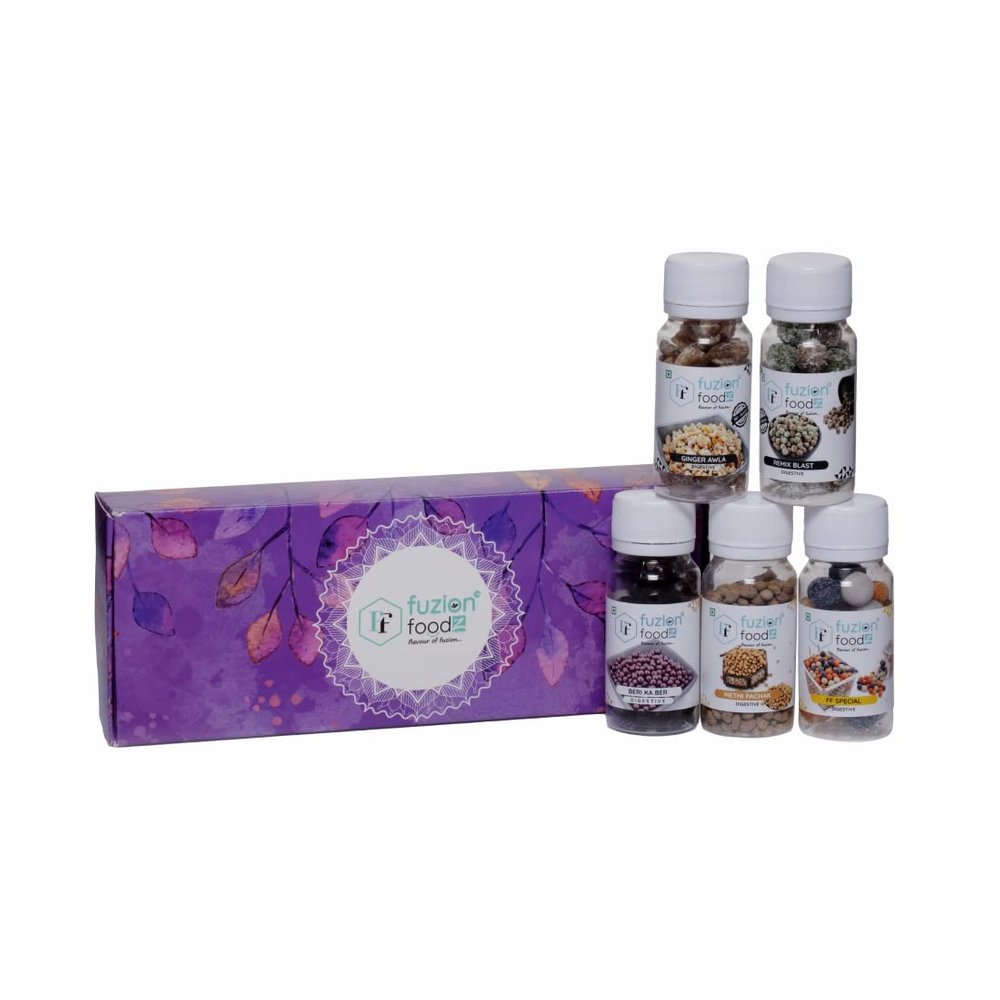 Fuzion Foodz Digestive Travel Pack 5 jar 115g Mouth Refreshner Travel Pack, Mukhwas