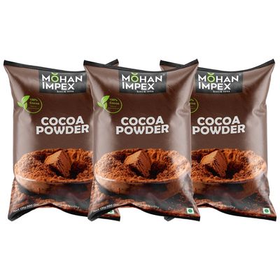 Mohan Impex Cocoa Powder 500gm (3 x 500 gm)